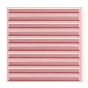 Aadesh 3D Wall Panel (Includes Roll of Mounting Tape), Interior Wall Decor, Geometric Texture Pattern for Living Room, Lobby, Bedroom, Hotel, Office, Game Room, TV Backdrop, 11.8 x 11.8 inches (Approx. 30 x 30 cm), White/Black/Pink/Gray