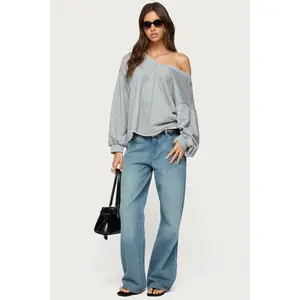 Raelynn Washed Low Rise Baggy Jeans