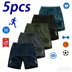 Men’s Lightweight Running Shorts, Multi-Pack — Comfortable, Breathable, Thin Design, Suitable for Fitness Training everyday bottom