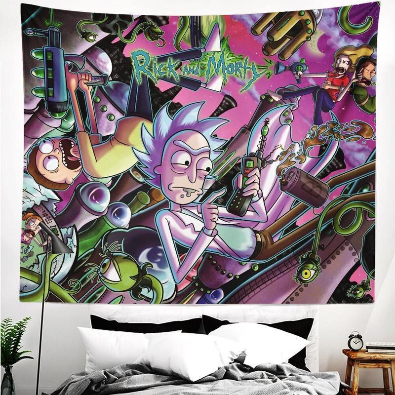 Rick and Morty Tapestry Wall Decor Wall Hanging for Bedroom