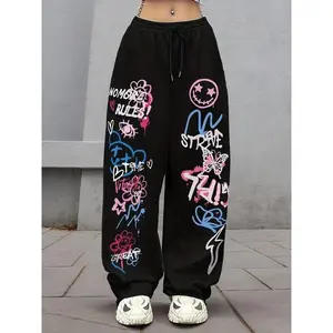 Women's & Men's Bowknot Sweatpants, Streetwear Hip Hop Dance Pants, Youth Fashion Joggers, Casual Trendy Sports Wear, Casualtrendysweatpants