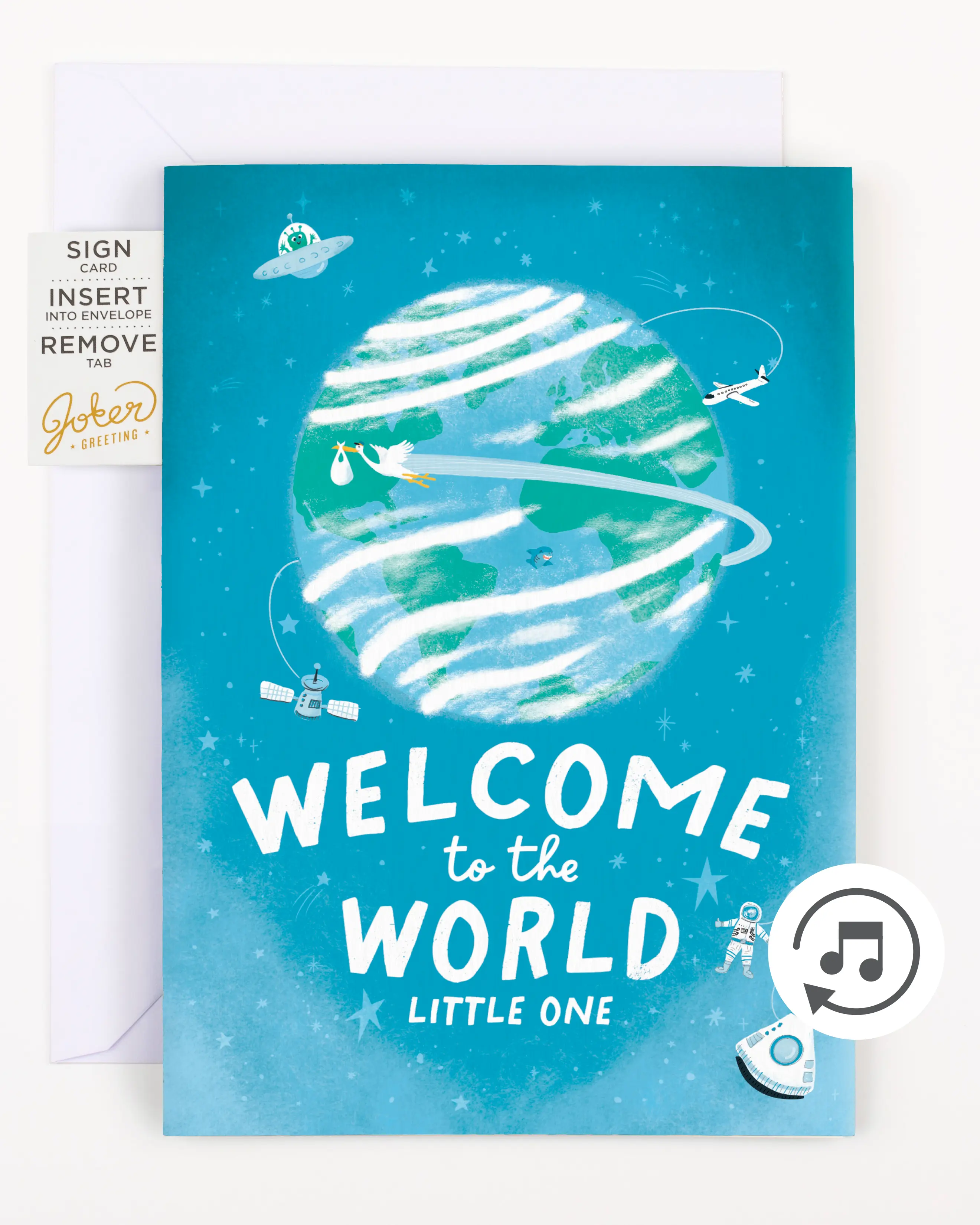 Endless Baby Shower Card Glitter and Sticker Surprise