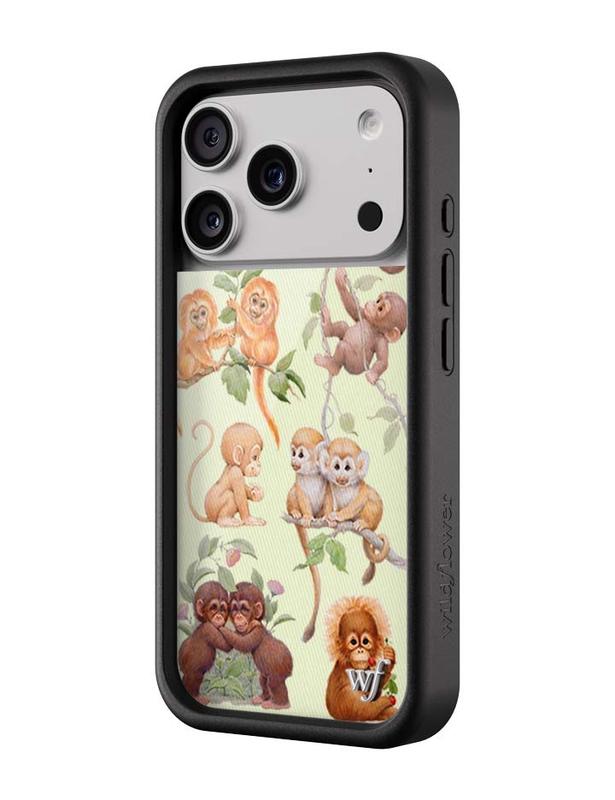 Wildflower Cases - Monkey Biz, Limited Edition iPhone Case | Animal Cute Trendy Durable Protection Protective Smartphone Cover