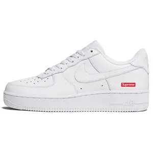 Nike Air Force 1 Low Supreme White Casual Sneakers Trendy Fashion Sneaker (Men Size SKU: CU9225-100 )