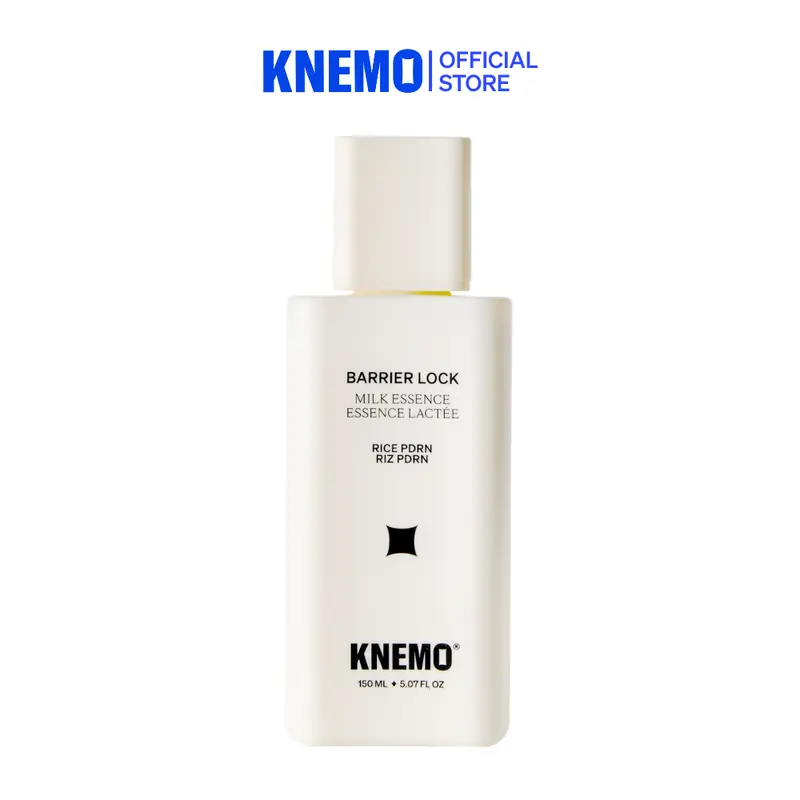 [KNEMO Official] BARRIER LOCK Rice PDRN Milk Essence - Skin Repair Ceramide Hydrating Serum, Lipids, 6-Ceramide Blend, Milky Rich Texture, Barrier Care, Hydrolyzed Malt Extract, Advanced Formula Serums & Essences