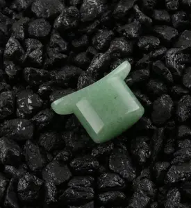 Aventurine Stone Oval Labret Plug 1/2" (12mm)
