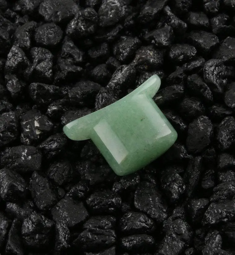 Aventurine Stone Oval Labret Plug 1/2" (12mm)