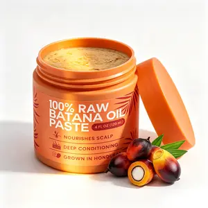 Lebanta 100% Raw Batana Oil Paste from Honduras 4 fl oz - Deep Conditioning Hair Mask for Growth, Strength & Split End Repair