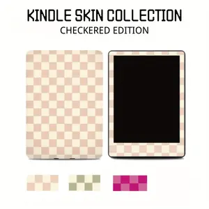For Kindle Paperwhite 10/11/12th generation Protective Sticker - Checkered edition, Perfect Fit for KPW5 - Easy to Apply Without Leaking Glue