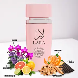 Lara Pink Spray Perfume Eau de Parfum for Women 100ml/3.4fl.oz. - Women's Fragrance Versatile Playful Citrus