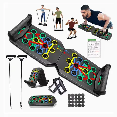 5-in-1 Portable Push Up Board - Unisex Sport Training Equipment, Multifunctional Home Workout Gear, Chest & Abdominal Muscle Trainer, Fitness Gift for Indoor Strength Training