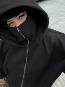 Unisex Zipper Fitted Basic Long Sleeve Hoodie Sweatshirts, Street Style Fashion, Casual, Warm Thick Material, Cool Girl Wardrobe Essential, Trendy and Stylish, Womenswear