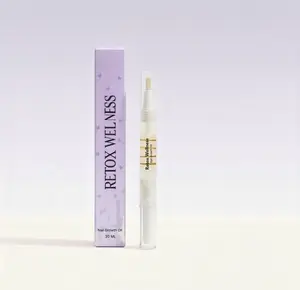 Retox Wellness Organic Nail Growth Oil for Strength & Moisture 30ML - 100% Organic Oils with Vitamins E C Jojoba Castor Almond Coconut Argan Sunflower Oils Non-Greasy Fast-Absorbing