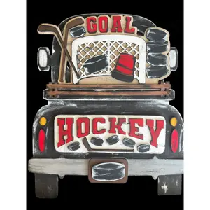 Hockey Interchangeable Truck ADD-ON ONLY Truck Inserts Hockey and Pucks with Net and stick Truck Add-on