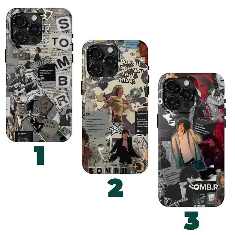 3 Styles Sombr Phone Case V1 pop rock 2025 Phone Case, Michael Boose Headlining Tour tour 2025, for iPhone