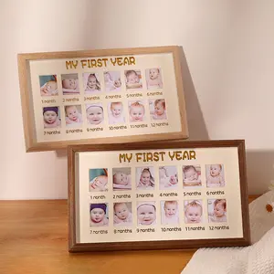 Photo Frame Table Kid Gifts Frame Presents Gift 1st Birthday Picture Frame Gifts  Anniversary Memory Book 1 to 12 month Decor