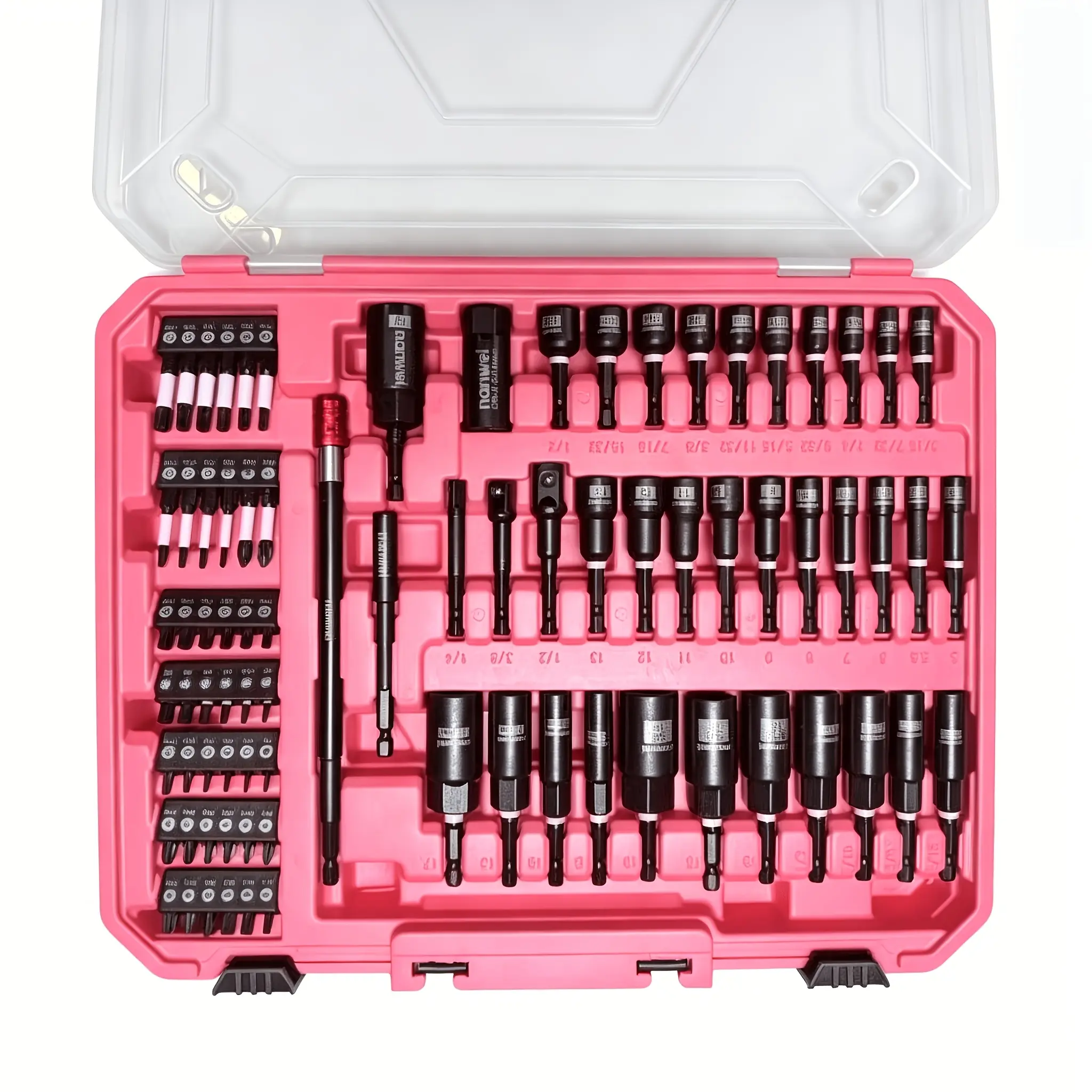 80 Piece Complete Impact Driver Bit & Socket Set Forged CR-V Steel Sockets Heat Treated S2 Alloy Drill Bits High Torque Driving Tool Kit with Magnetic Holder Storage Case for Automotive Mechanic Home Workshop multiplier