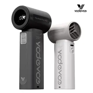 Yodevoe Handheld Fan, Turbo Powerful Airflow, Stylish Mini Pocket Fan, 100 Wind Speed ​​Settings, Up to 15 Hours of Battery Life, Rechargeable Portable Fan, Suitable for Travel and Office Use, Includes Lanyard and USB Type-C Charging Port