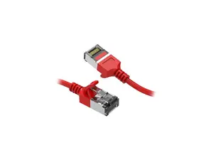Nippon Labs 60CAT8-3-30RD 3 ft. Cat 8 Red U/FTP Slim Ethernet Network Cable 30AWG - Latest 40Gbps 2000Mhz RJ45 Patch Cord