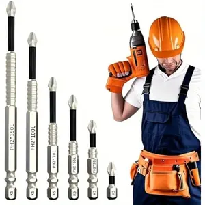 High-Magnetic Screwdriver Drill Bit Set,K5 Impact Resistant Non Slip Bit,Anti Slip Bits,Anti-Slip Magnetic Electric Screwdriver Set,Electric Precision Screwdriver Set