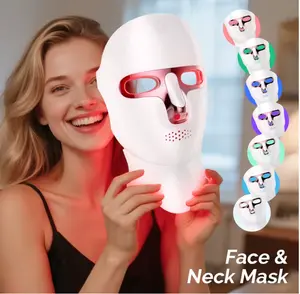 【Deals For You Days】Wireless LED Face Mask, Portable and Rechargeable for LED Facial Mask Skincare at Home and Travel, The Ultimate Gift Choice for this Season fine  line  treatment facial  beauty  device Glowing Skin led facial mask
