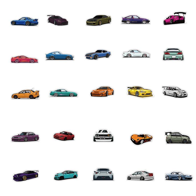 100pc Sports Car Sticker Pack, Bookish Journal Sticker. Vinyl Waterproof Stickers for Book Phone Laptop Water Bottle. Fun Craft Stickers for Scrapbooks, Planners, Gifts and Rewards. Cute Gifts for Girls Kids Teens Adults.