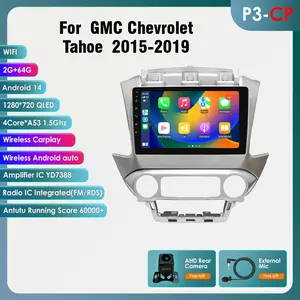 [Hizpo] Android 13 Car Stereo For 2015-2019 GMC Chevrolet Tahoe Carplay Radio GPS 32GB BT