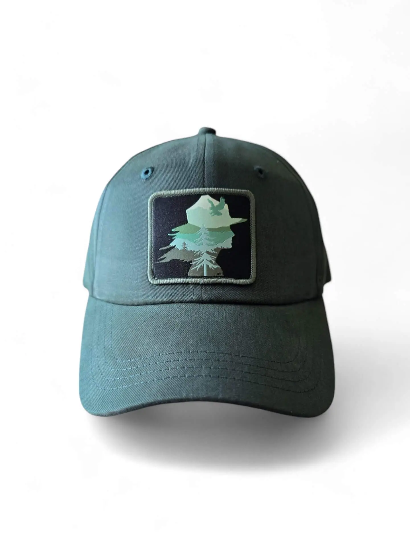 Women's Park Ranger Campaign Hat, Clothes Accessory with Adjustable Strap, Casual Outdoor Wear with Tree Patch