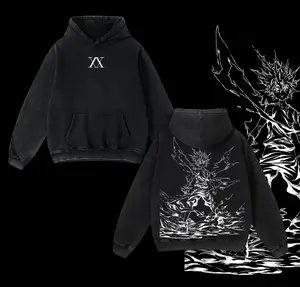 Retro Vintage Limited Hunter X Hunter Killua Anime Hoodie WashedOversized Anime Manga Washed Heavyweight Cotton Hoodie, menswear, mens Clothing, Tops