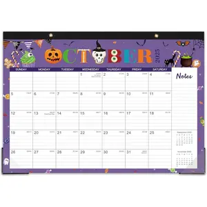 2025-2026 Desk Calendar - Calendar 2025-2026 from July 2025 to December 2026, 17" x 12", 18 Monthly Theme Desk Calendar with Protector Corner, Large