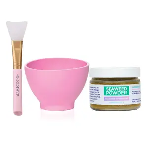 23 SKIN Seaweed Powder Starter Kit - All Skin Types - Includes Mini Seaweed Powder, Brush, Bowl & Signature Tote Bag - Perfect Gift for Self-Care
