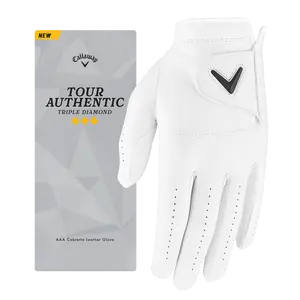 Callaway Golf Men's Tour Authentic Triple Diamond Glove in White | Size: Cadet Large