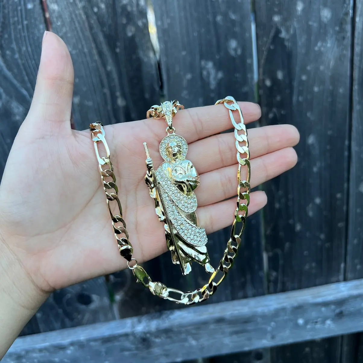 San judas pendent and necklace San judas pendent and necklace