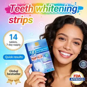 Premium Teeth Whitening Strips, Professional Strength Enamel Safe Whitener for Sensitive Teeth, Advanced No-Slip Dry Grip, Instant Brightening for Coffee Stains, Daily Oral Health Solution for Brighter Smile. Brush Flawless Gentle Cleanser Cleansing