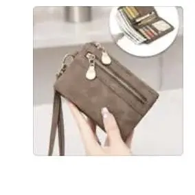 Women's Bi-Fold Wallet with Zipper Coin Pouch, Short Wristlet Purse, Casual Plain Design, Stylish Wallet, Perfect Gift for Travel, Christmas and Valentine's Day