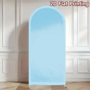 Outdoor Blue Arch Backdrop Double-sided Solid Color Covers for Birthday Party Wedding Parties Decor Elastic Double-Sided Spandex Fabric