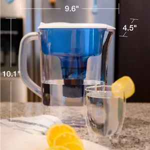7 Cup Pitcher Filtration System, Blue, W 9.6" x H 10.1" x L 4.5, PPT700WAV4 - Household Water Filter