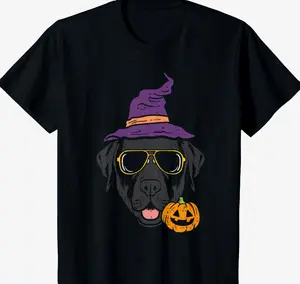 Halloween Black Labrador Sunglass Dog Costume Men Women Kids T-Shirt E1E