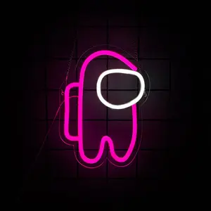 Alien Neon Sign Lights Astronaut with USB for Kid's Room Bedroom Bar Restaurant Game Room Christmas Valentine's Day Birthday Party Gift LED Art Decoration Light.