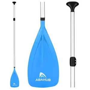 Abahub SUP Paddle - 3 Piece Adjustable Paddles - Lightweight Stand-up Paddle Oars for Paddleboard, Adjustable Aluminum Alloy Shaft 68" - 84", Black/Blue/Green/Orange/Red/Yellow Plastic Nylon Blade