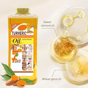 Turmeric Body Oil 200ml, Pure Veetgold Turmeric Super Body Oil for Skin, 7days Retinol Tumeric Vit C Oil