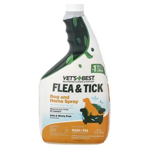 Vet's Best Flea & Tick, Dog and Home Spray, Cotton Spice, 32 fl oz (945 ml)
