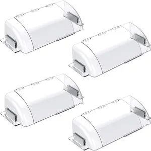 Air Vent Deflectors 4-Pack Set of Super   Heat-Resistant, Floor Vent Deflectors Easily Adjustable from 8 to 14 Inches,Vent Deflectors for Vents/Walls/Ceilings/Floors