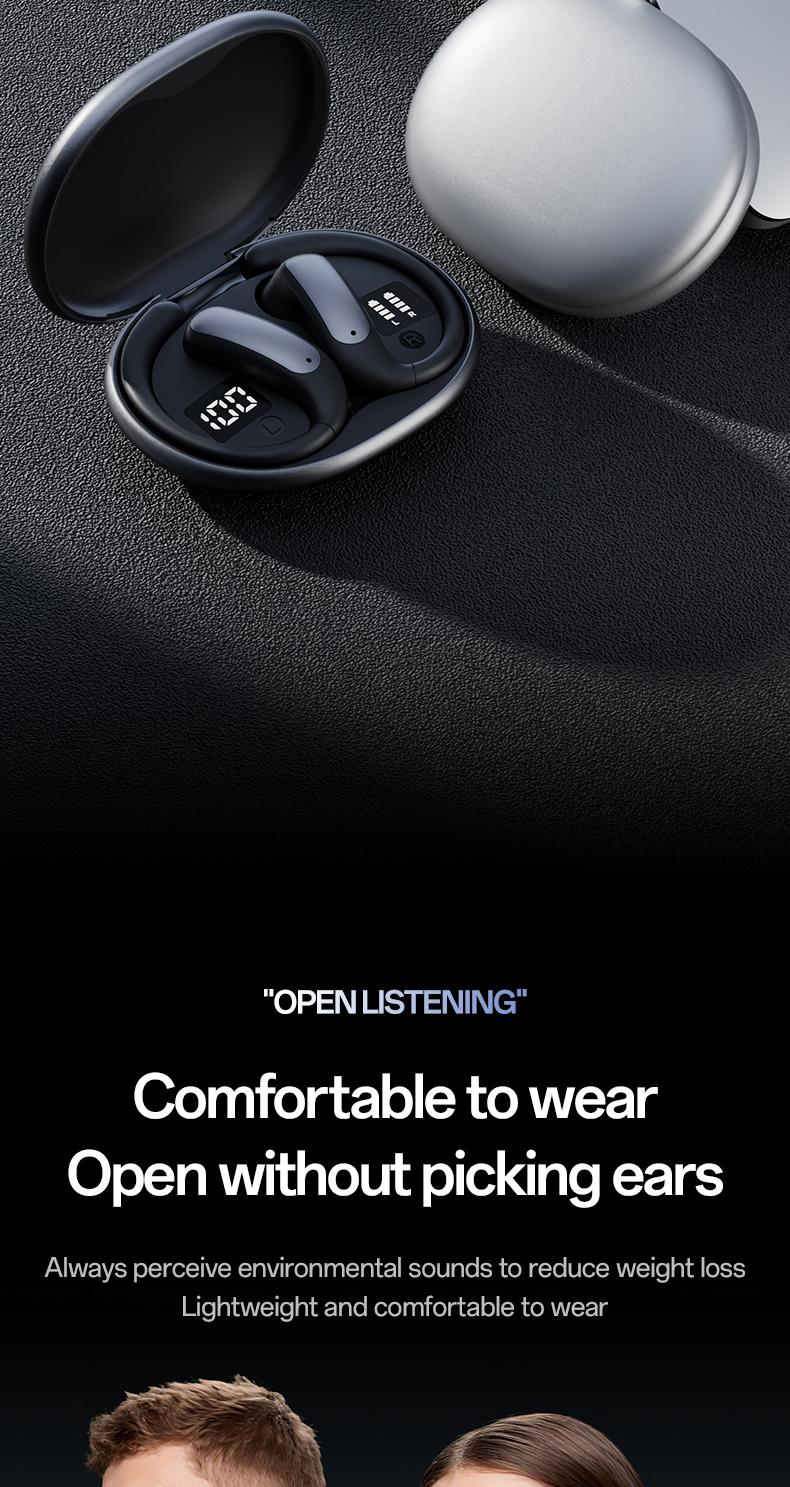 Wireless Earbuds, Sports Bluetooth Headphones, 80Hrs Playtime Ear Buds with LED Power Display, Noise Canceling Headset, IPX5 Waterproof Earphones for Workout/Running