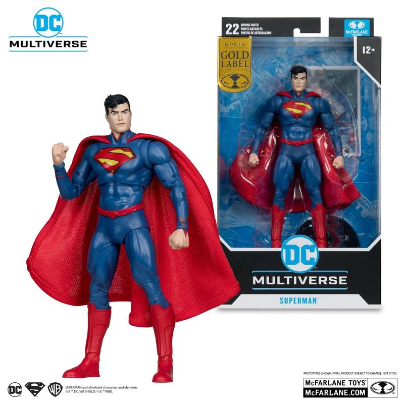 DC Multiverse Superman New 52 7-Inch Scale Action Figure Gold Label Exclusive Collectible for Fans and Collectors