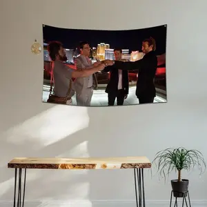H-ngover Wolfpack Rooftop Cheers Toast Flag Tapestry 3x5 Ft College Dorm Bedroom Man Cave Decor Landscaperoom decor Decoration Items Housetapestry gifts for boyfriendwall decor flags, Wall Hanging Tapestry, Home Decor Supplies Starry Sky Pattern Boho Shab