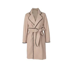 Women’s TikTok Trending Cozy Wrap Mid-Length Coat – Fall/Winter  Street Style Essential Aesthetic Outerwear