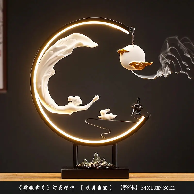 Ceramic Stands Incense Burner Censer Lamp Office Gifts Living Room Reflux Insence Holders Quemador De Incienso Room Ornaments