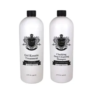 CMR Cosmetics Keratin Hair Care Kit with Clarifying Shampoo - Deep Cleansing, Frizz Control, Nourishing Formula for All Hair Types - Enhances Smoothness, Suitable for Men and Women