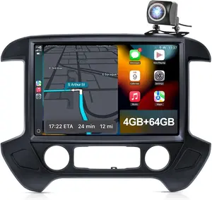 13.1" Car Radio Upgrade for Chevy Silverado & GMC Sierra 2014-2018,Wireless CarPlay Android Auto,Android 13 Head Unit with WiFi SWC GPS 1080P Backup Camera 4+64GB-Black